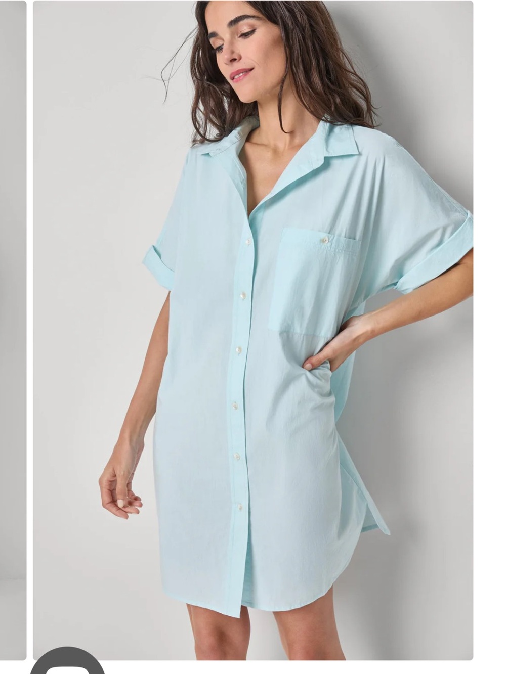 Lilla P’s cotton poplin dolman shirt dress